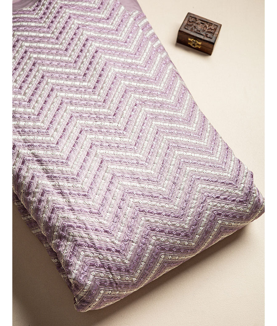 Muslin Mirror work Fabric