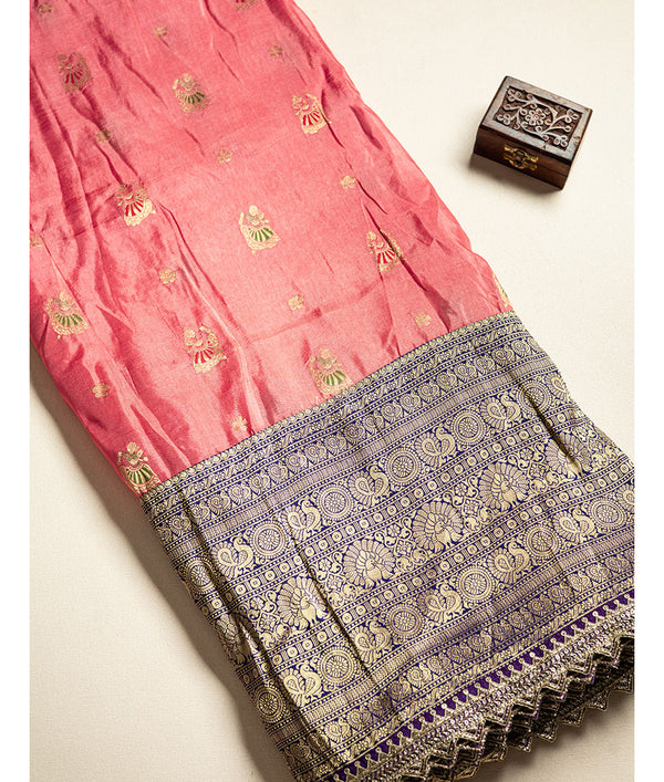 banarasi silk peacock border