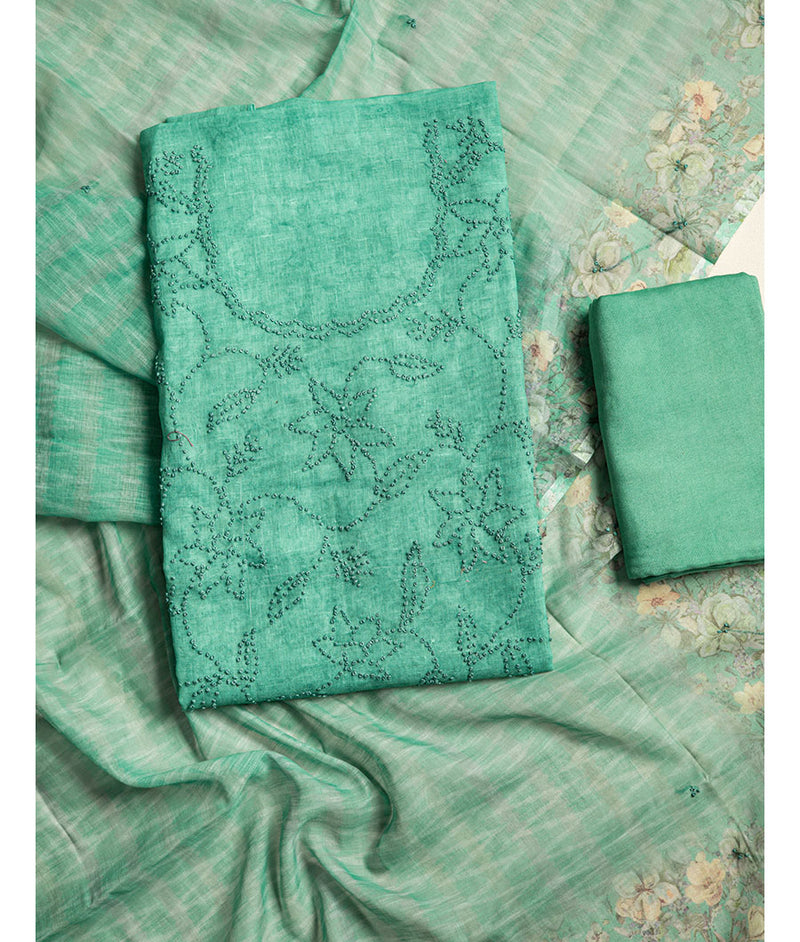 Semi Linen Suit Set
