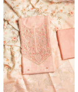 Chanderi Embroidered suit set