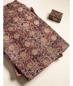 pure Kota hand block printed kalamkari fabric