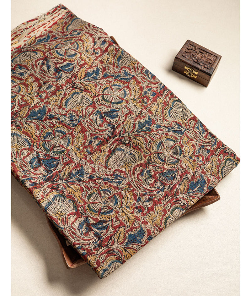 pure Kota hand block printed kalamkari fabric