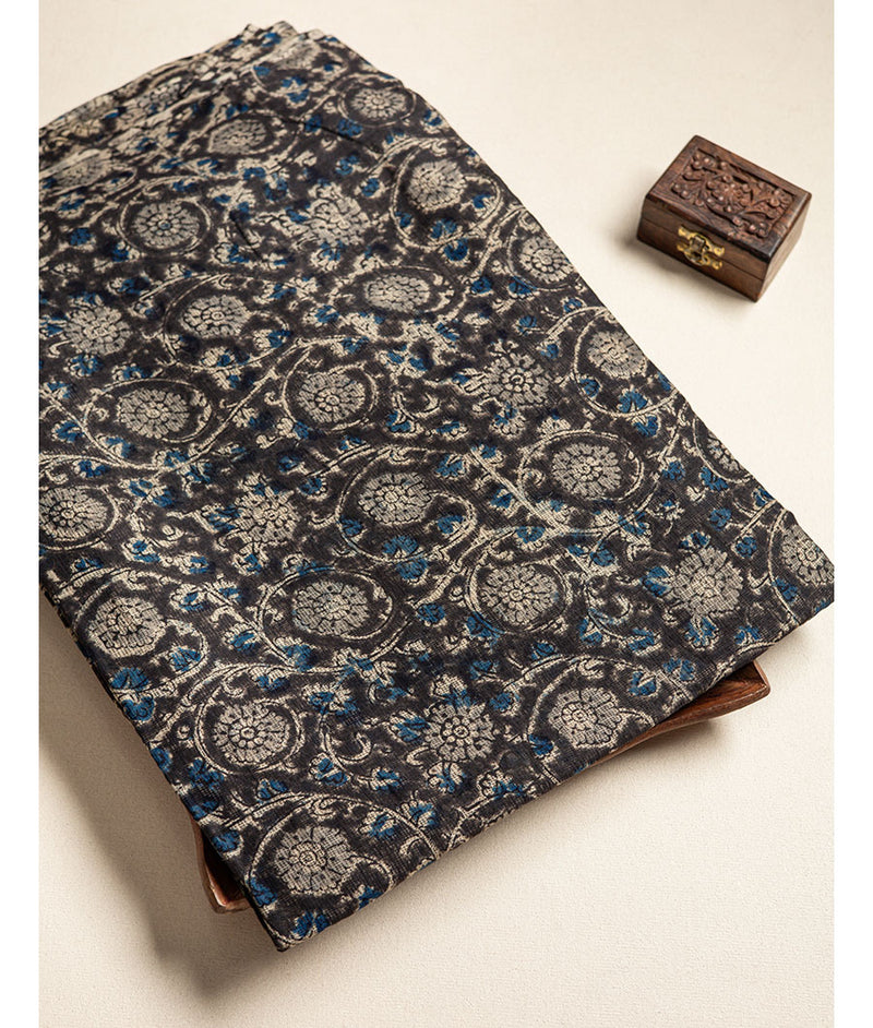 pure Kota hand block printed kalamkari fabric