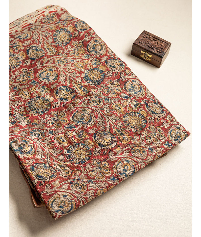 pure Kota hand block printed kalamkari fabric