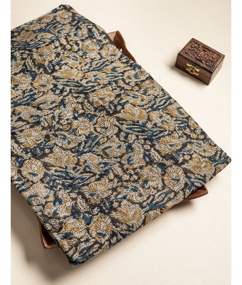 pure Kota hand block printed kalamkari fabric