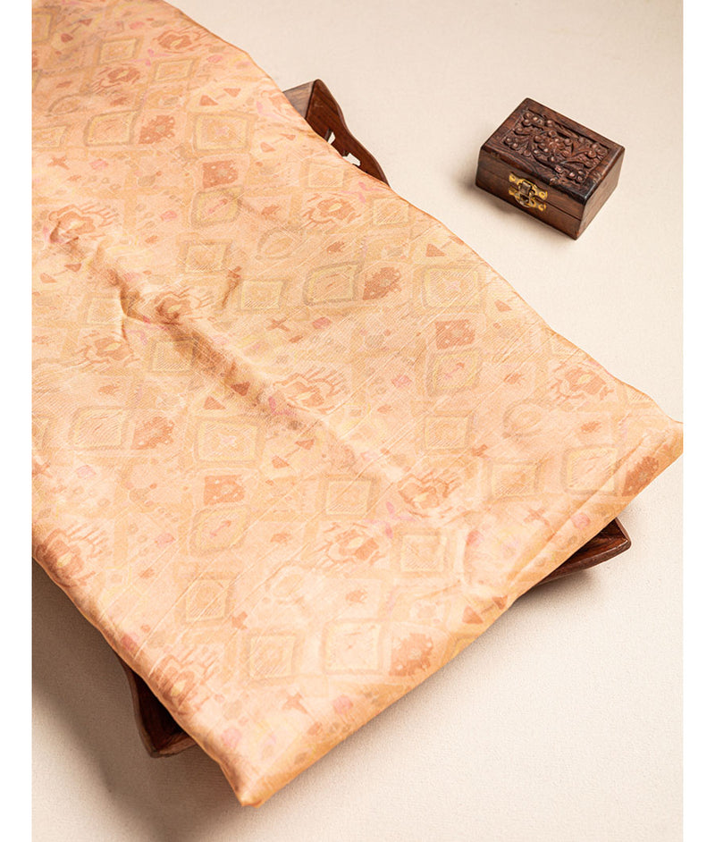 SOFT SILK IKAT DIGITAL PRINTED FABRIC