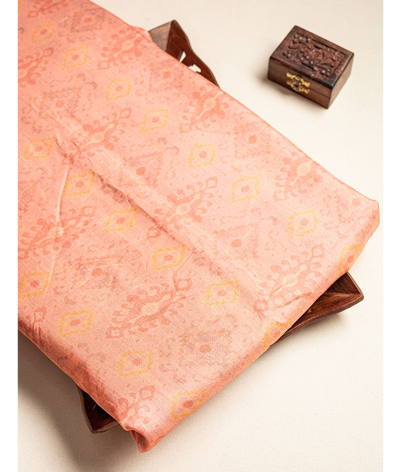 SOFT SILK IKAT DIGITAL PRINTED FABRIC