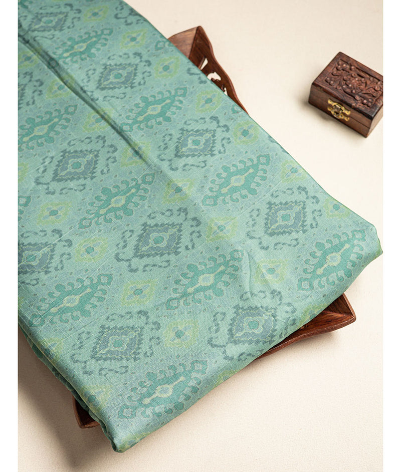 SOFT SILK IKAT DIGITAL PRINTED FABRIC