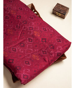 SOFT SILK IKAT DIGITAL PRINTED FABRIC