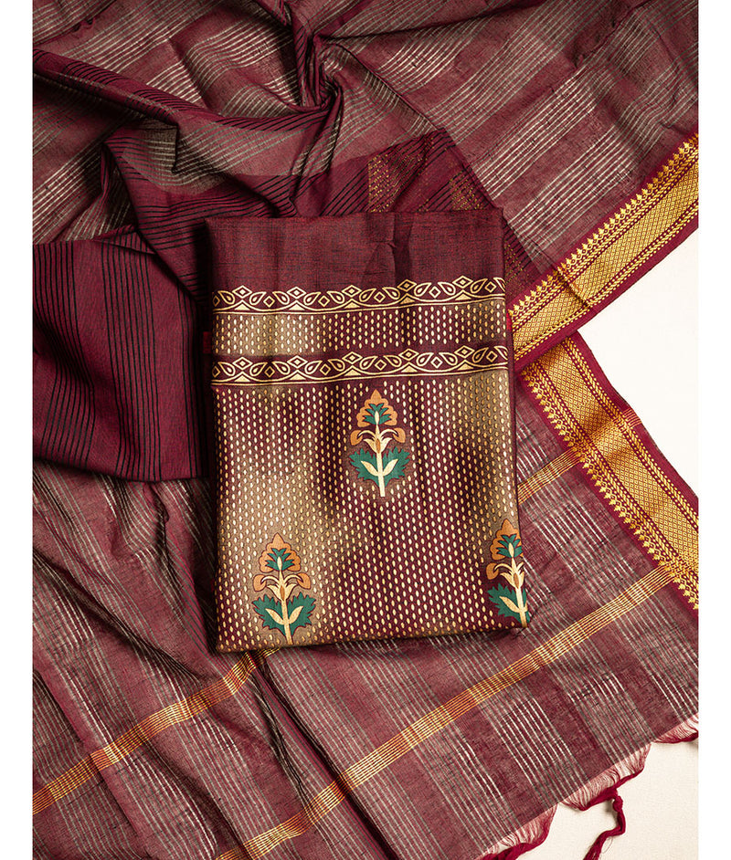 COTTON TOP WITH COTTON DUPATTA