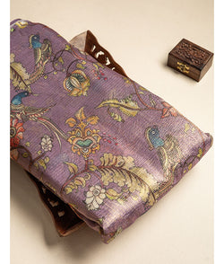 Tissue Crush kalamkari printed fabric