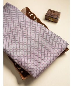 Semi tussar printed fabric
