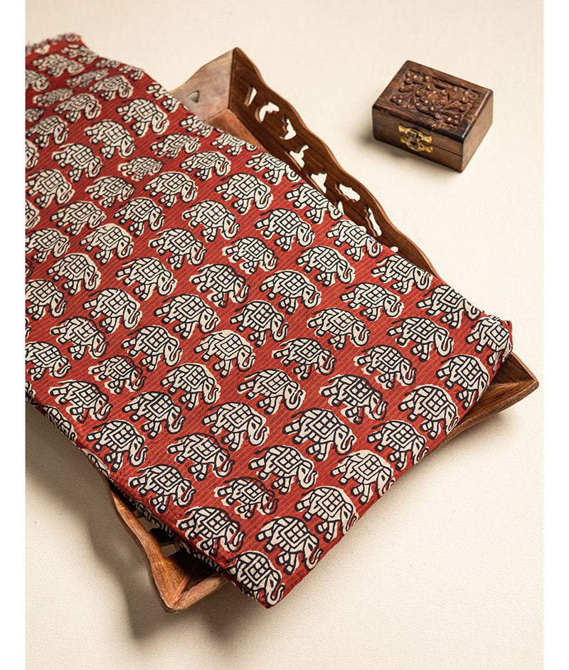 SOFT CHANDERI PRINTED FABRIC