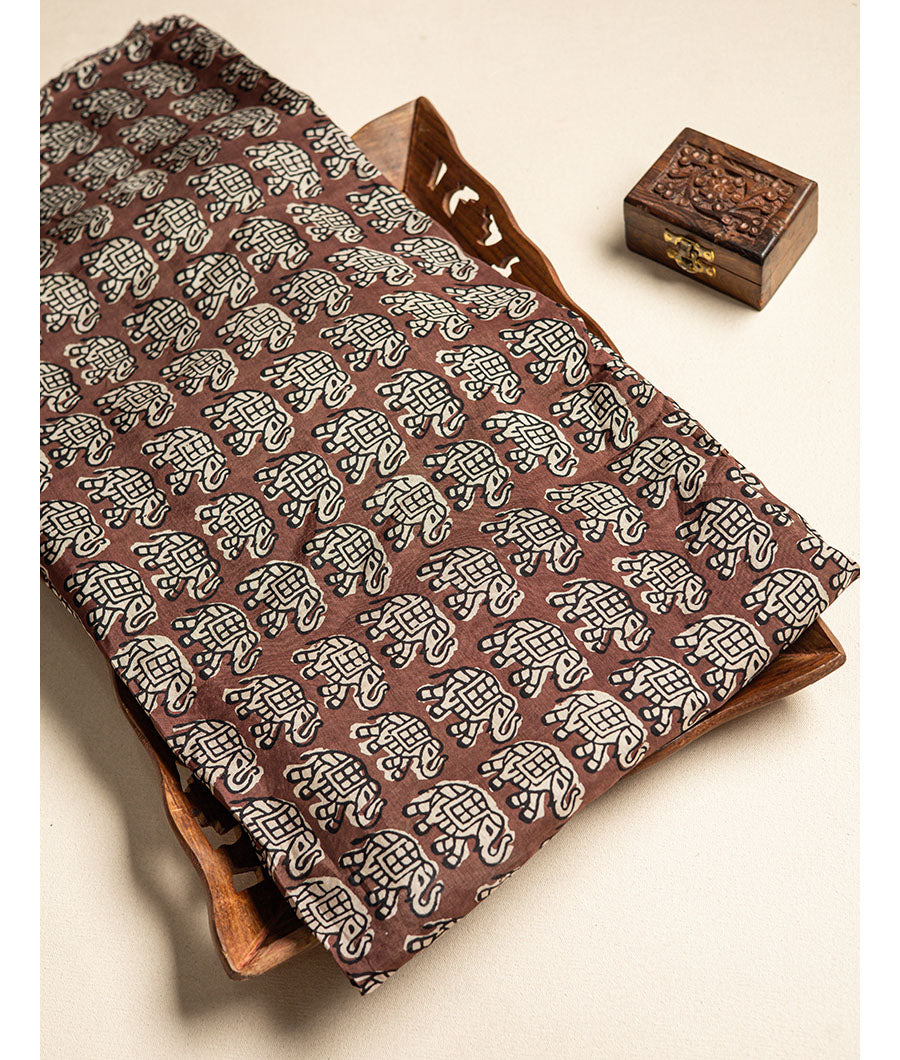 SOFT CHANDERI PRINTED FABRIC