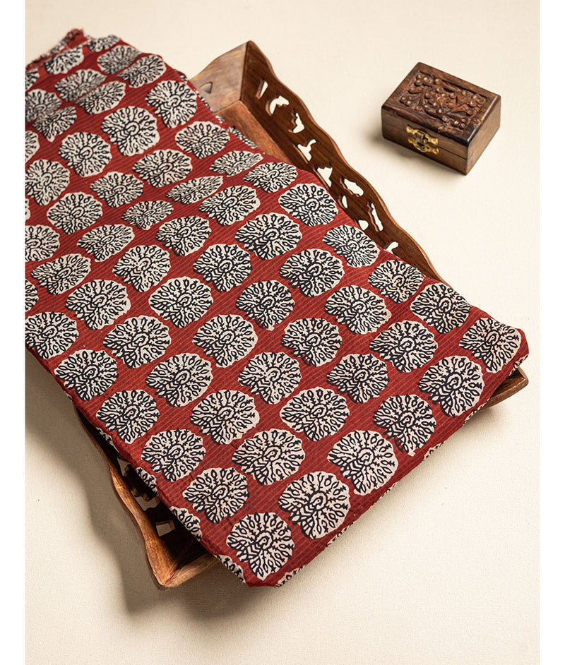 SOFT CHANDERI PRINTED FABRIC
