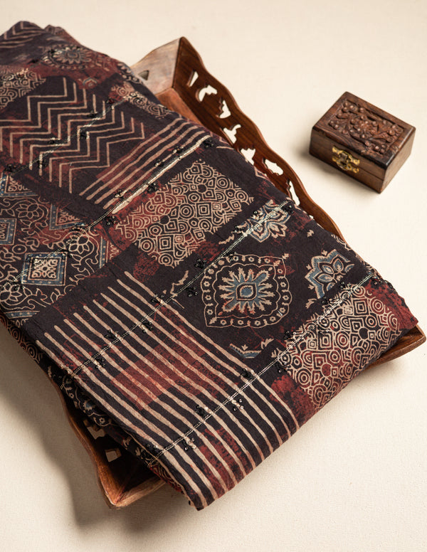 CHANDERI SILK SEQUENCE FABRIC