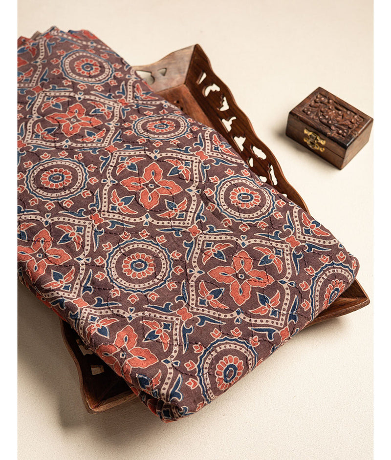 COTTON KANTHA AJRAKH FABRIC