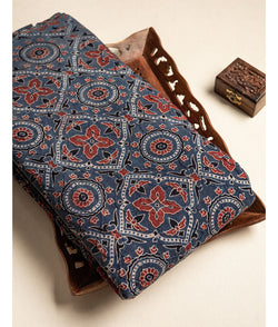 COTTON KANTHA AJRAKH FABRIC