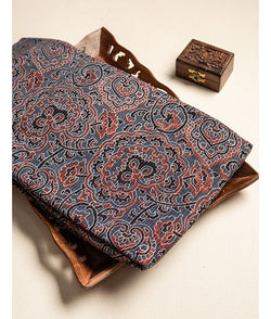 COTTON KANTHA AJRAKH FABRIC
