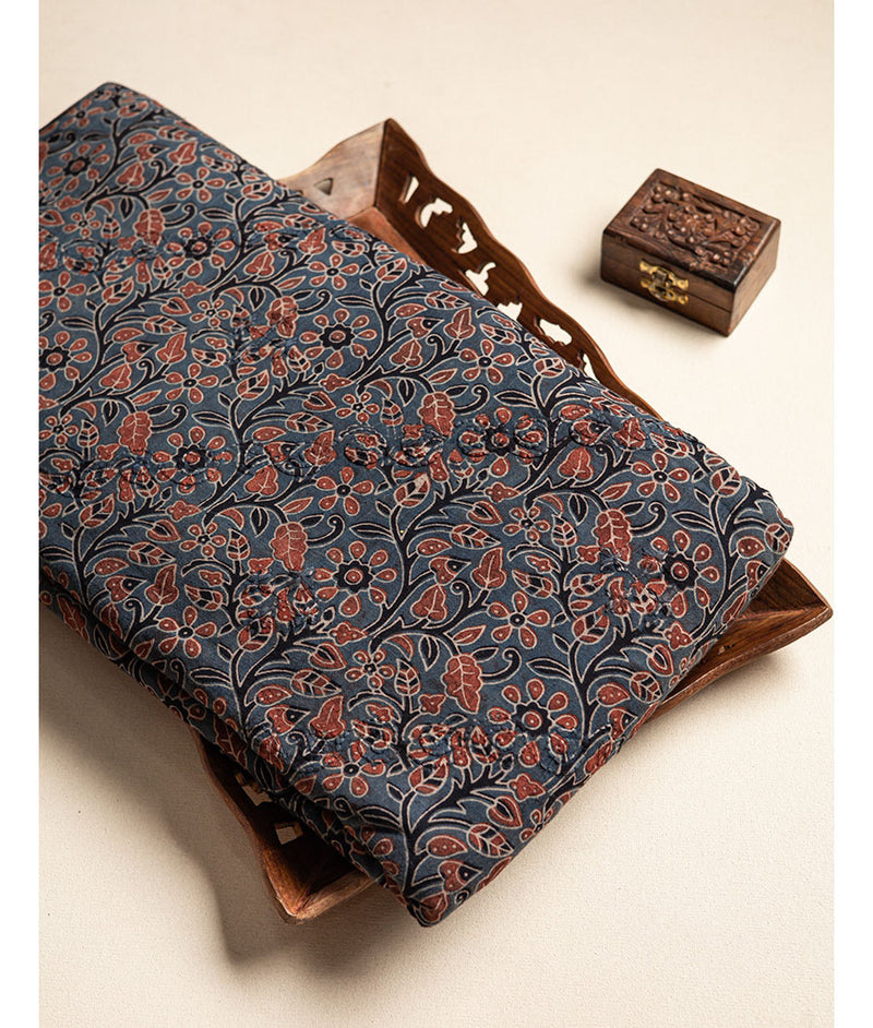COTTON KANTHA AJRAKH FABRIC