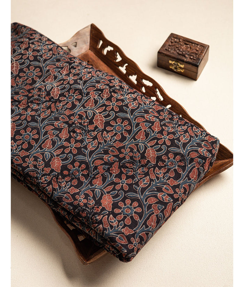 COTTON KANTHA AJRAKH FABRIC