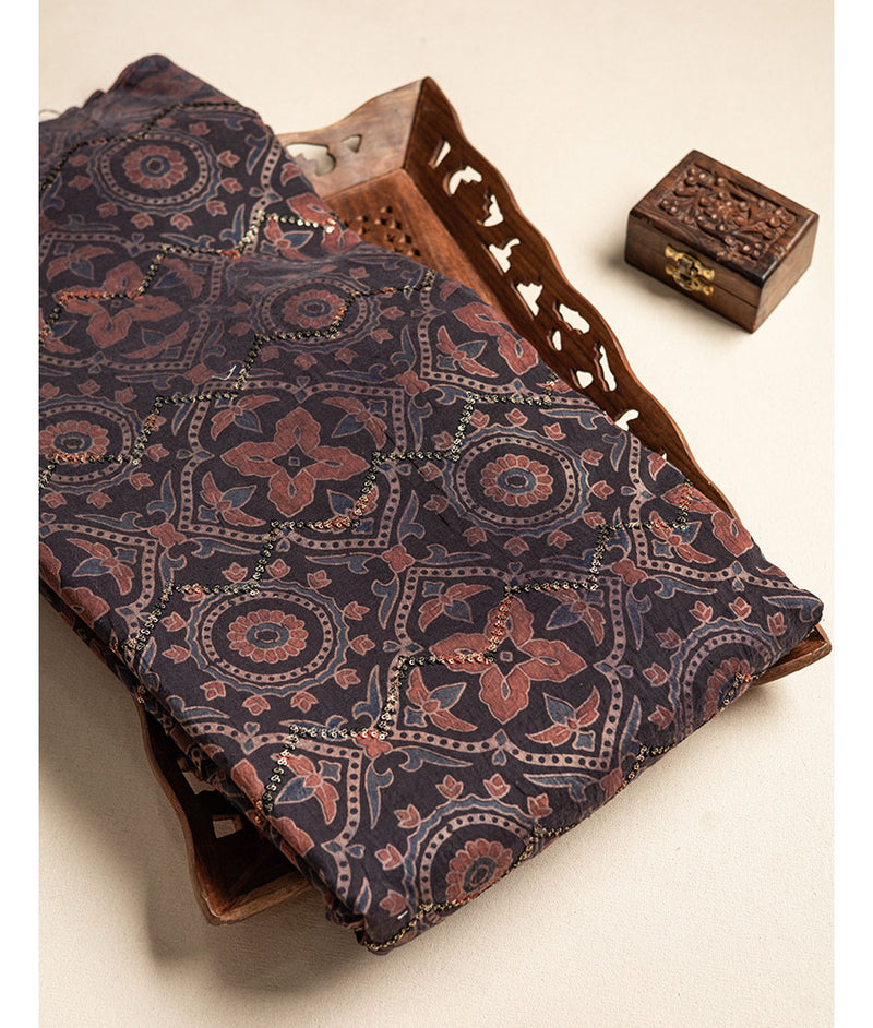 CHANDERI SILK SEQUENCE FABRIC