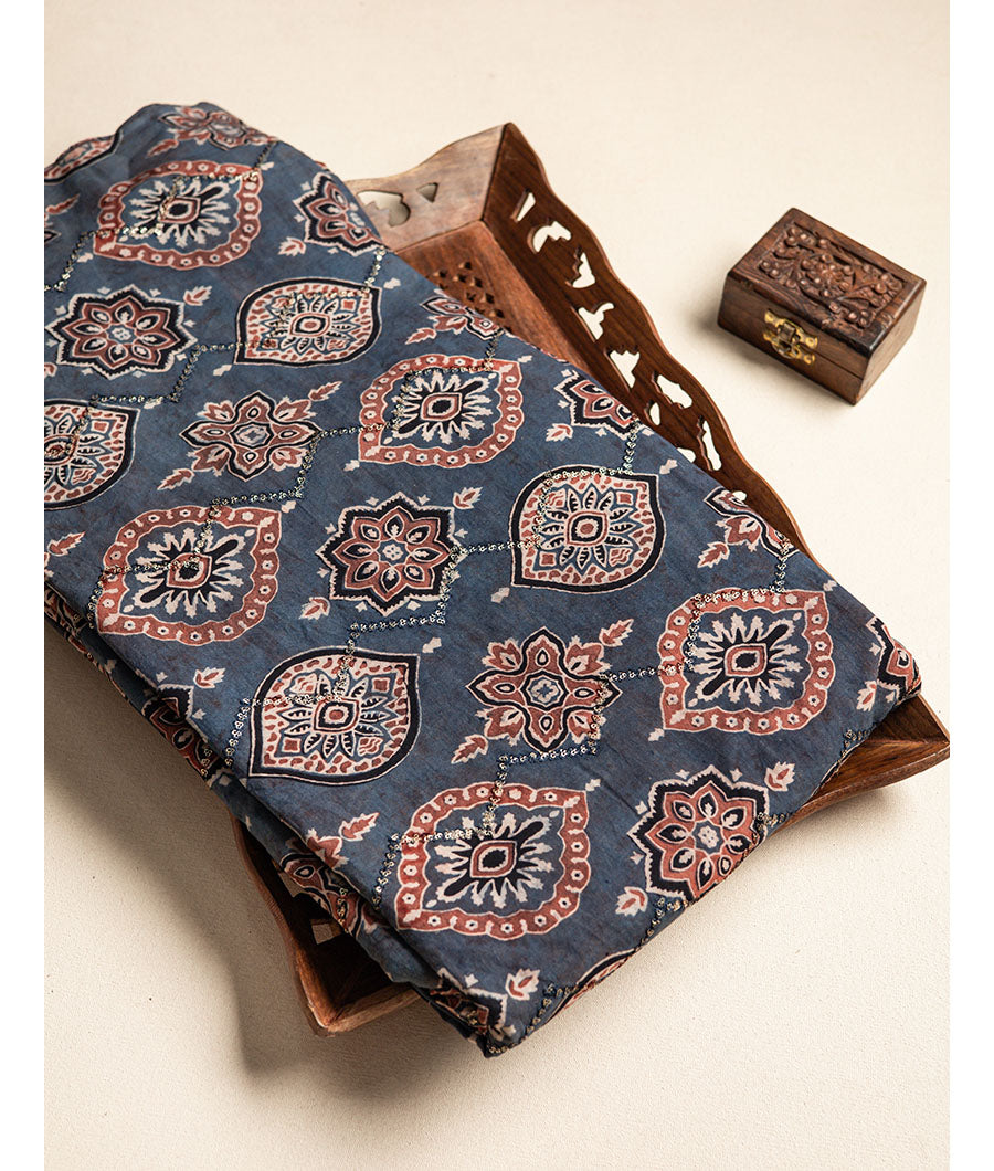 CHANDERI SILK SEQUENCE FABRIC