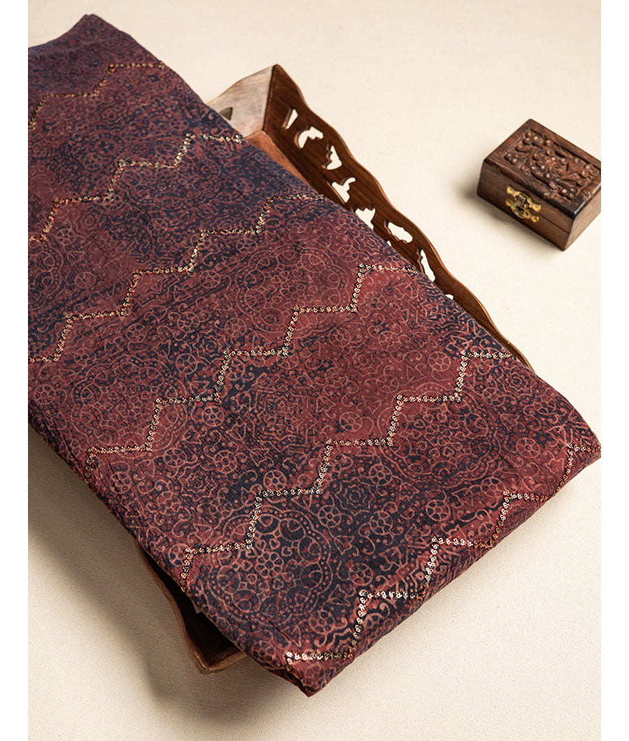 CHANDERI SILK SEQUENCE FABRIC