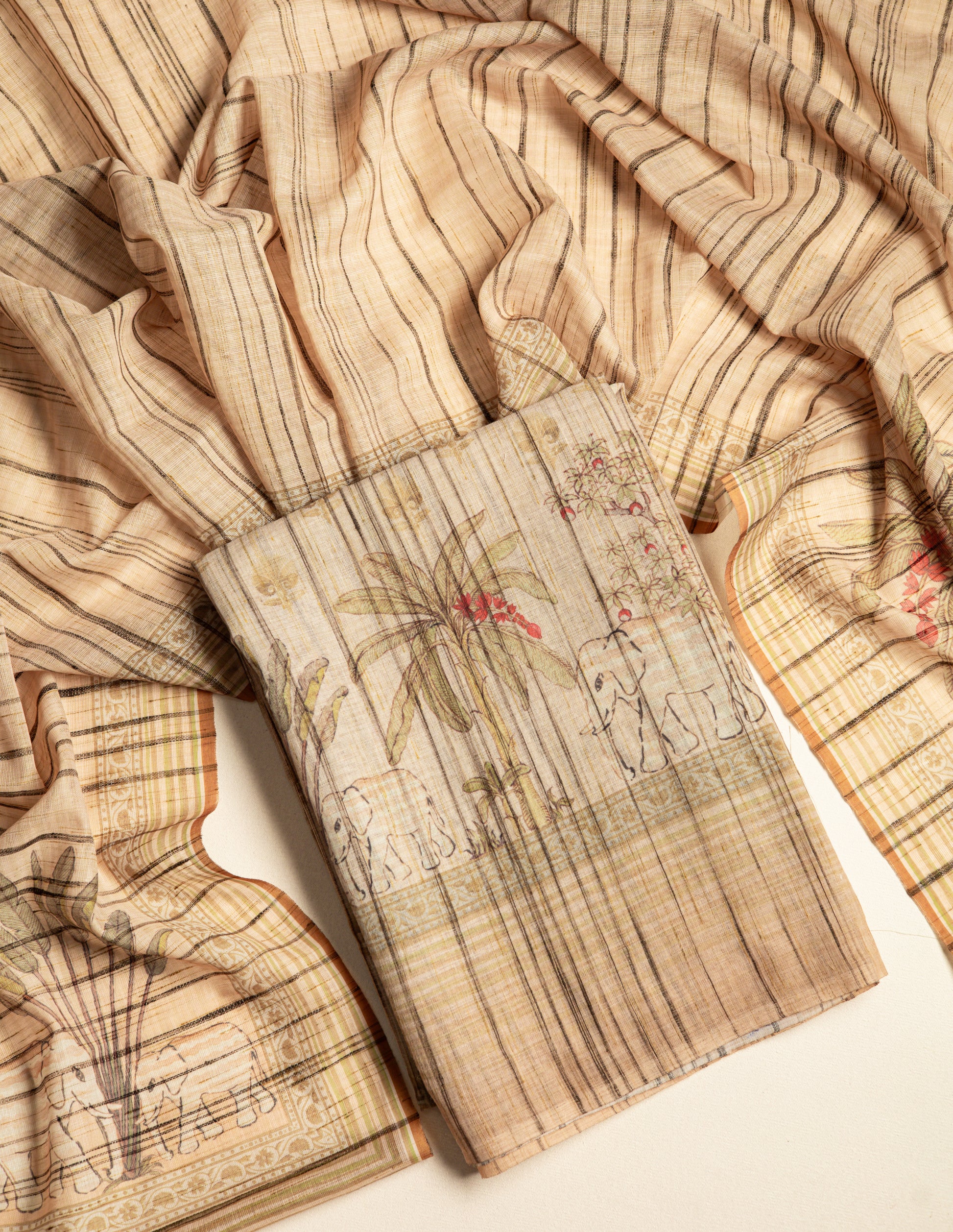 LINEN SLUB  SUIT SET