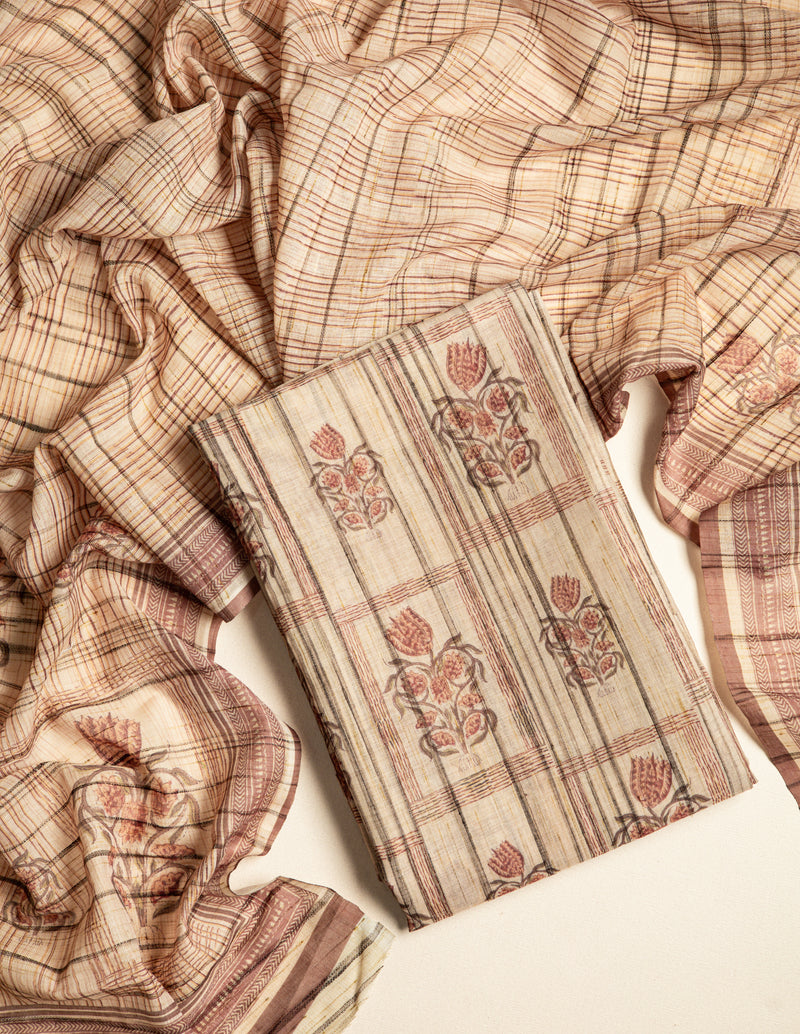 LINEN SLUB  SUIT SET