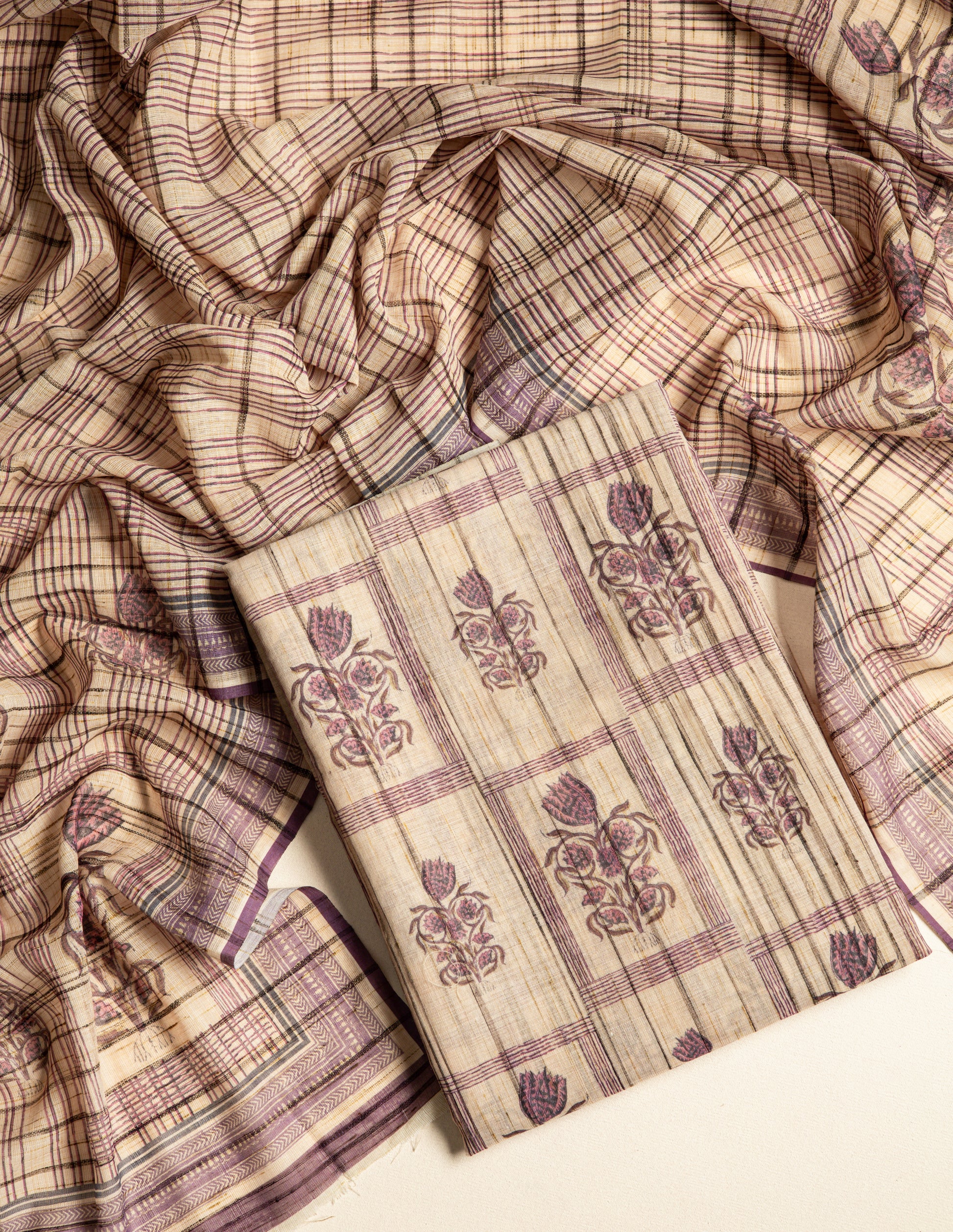 LINEN SLUB  SUIT SET