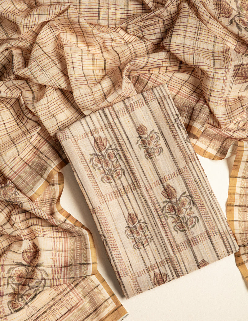LINEN SLUB  SUIT SET