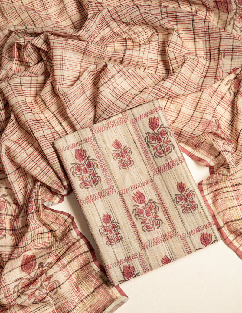 LINEN SLUB  SUIT SET