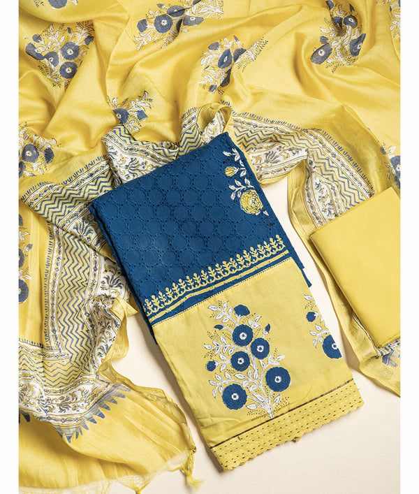 COTTON SCHIFFLI 3 PIECE SUIT SET