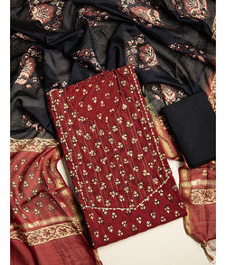 COTTON SCHIFFLI 3 PIECE SUIT SET