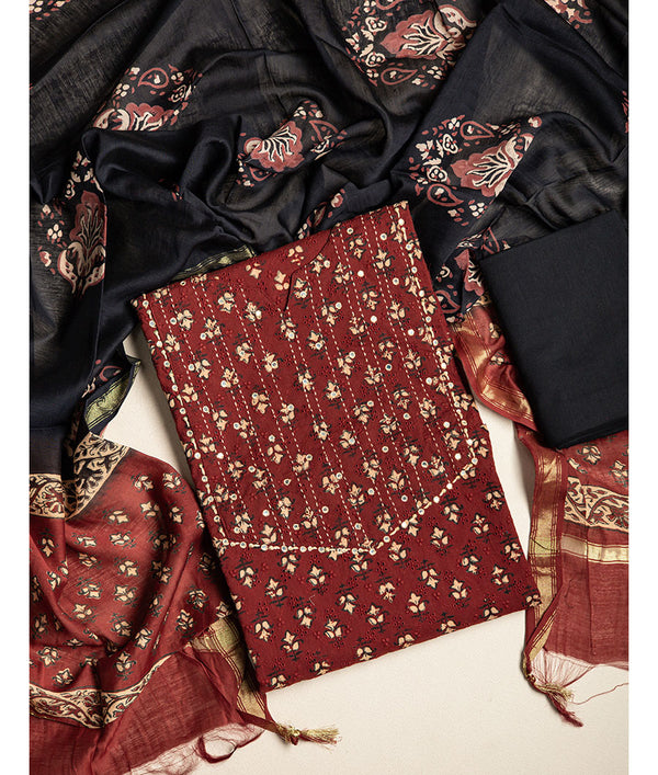 COTTON SCHIFFLI 3 PIECE SUIT SET