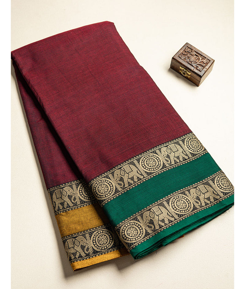 HANDLOOM NARAYANPET BORDER FABRIC