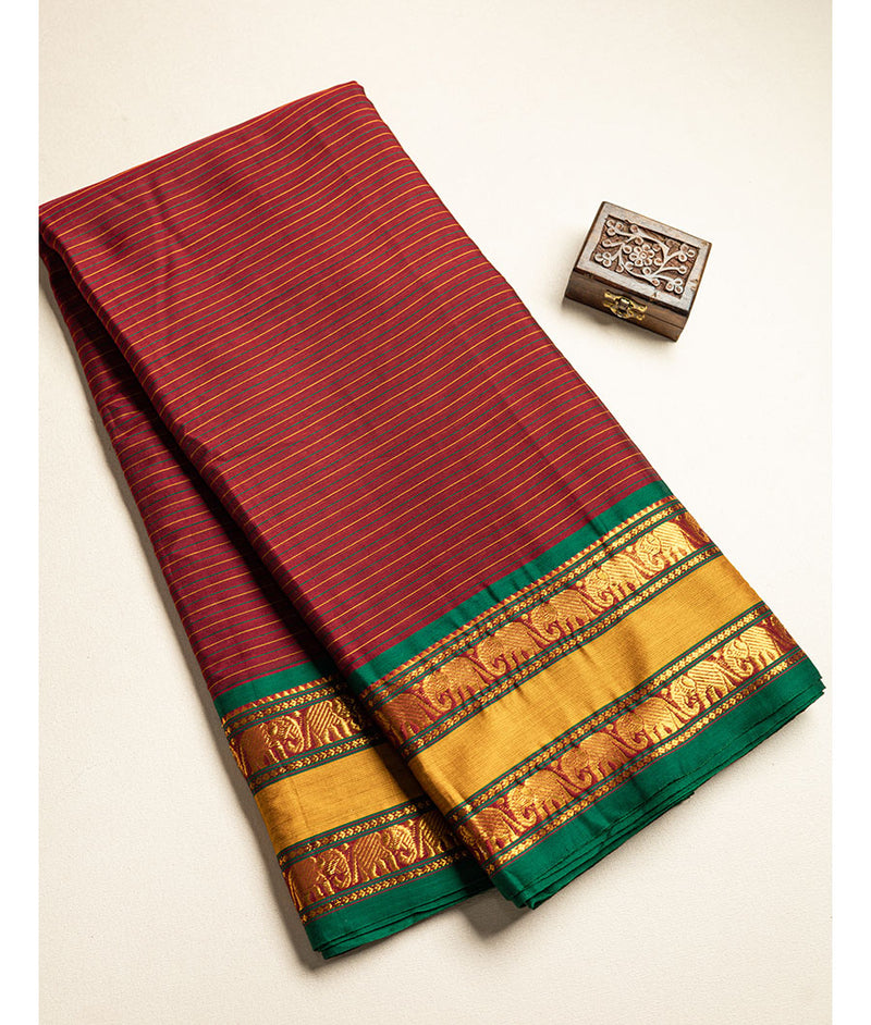 HANDLOOM NARAYANPET BORDER FABRIC