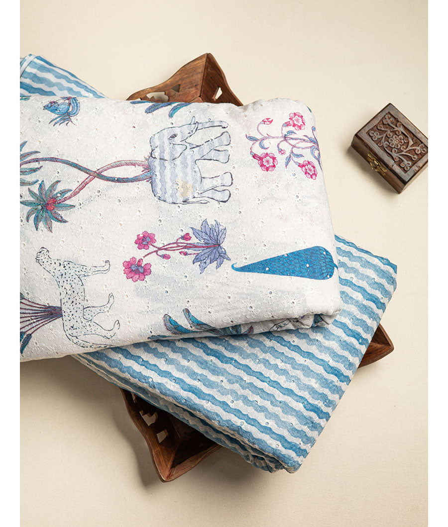 COTTON SCHIFFLI PRINTED  MIX AND MATCH