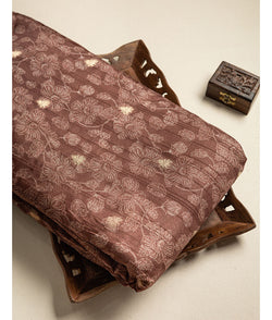 SEMI TUSSAR PRINTED FABRIC