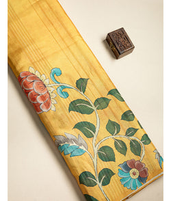 SEMI TUSSAR PRINTED FABRIC