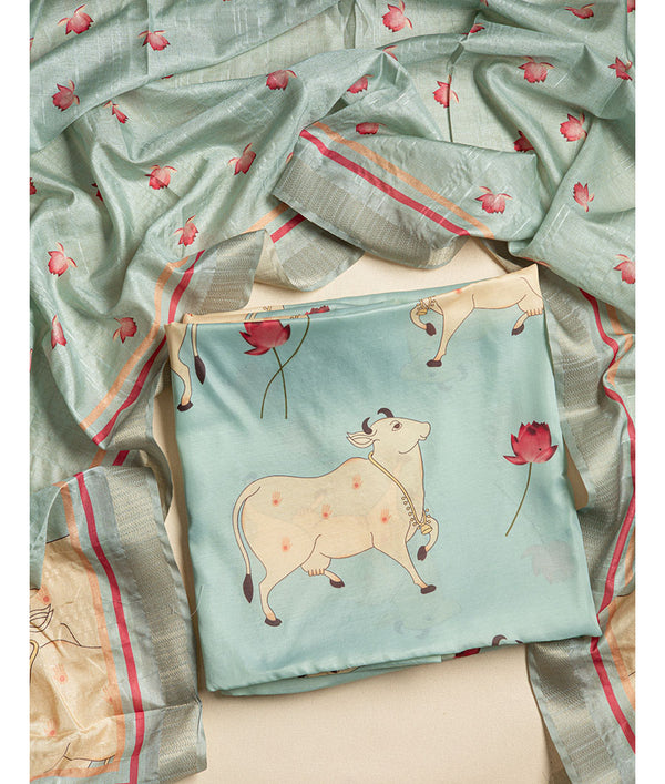 SOFT SILK PICHWAI SUIT SET