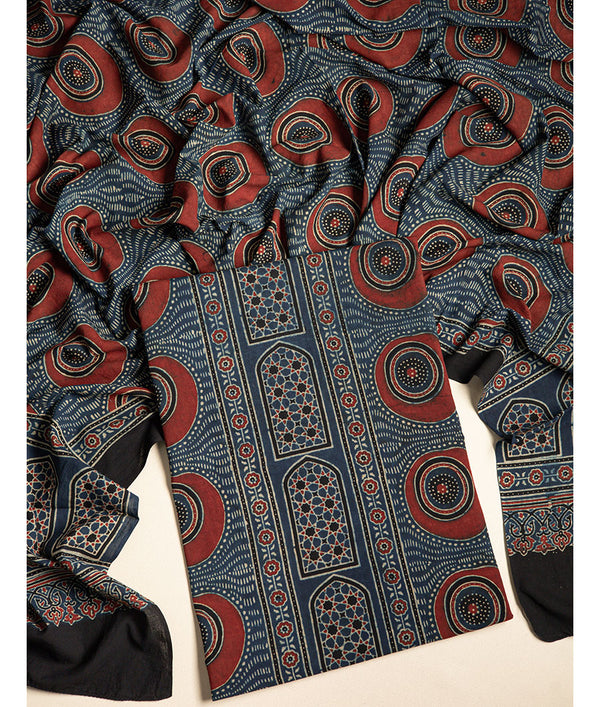 COTTON AJRAKH 2 PIECE SUIT SET