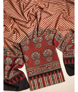 COTTON AJRAKH 2 PIECE SUIT SET