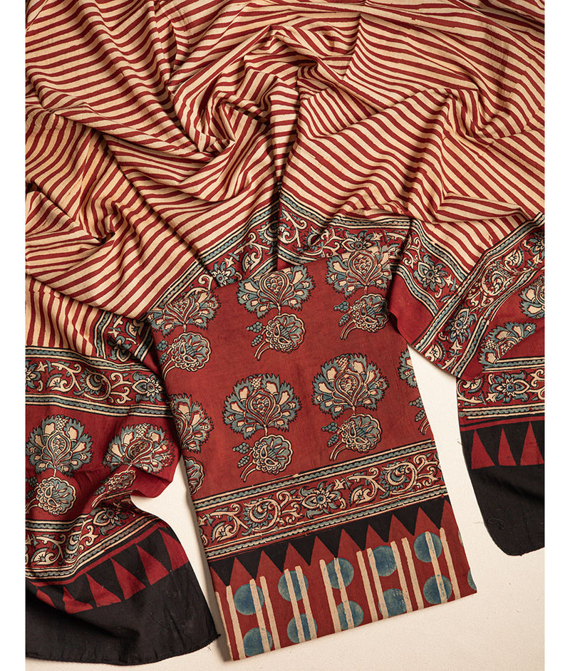 COTTON AJRAKH 2 PIECE SUIT SET