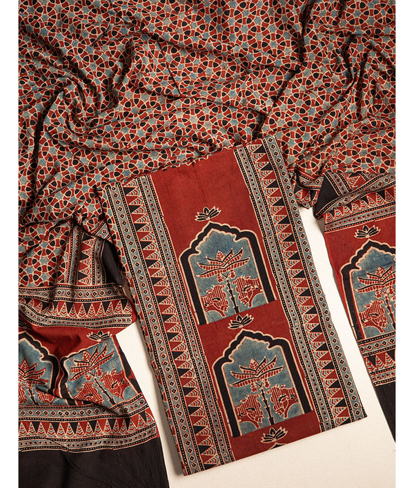 COTTON AJRAKH 2 PIECE SUIT SET