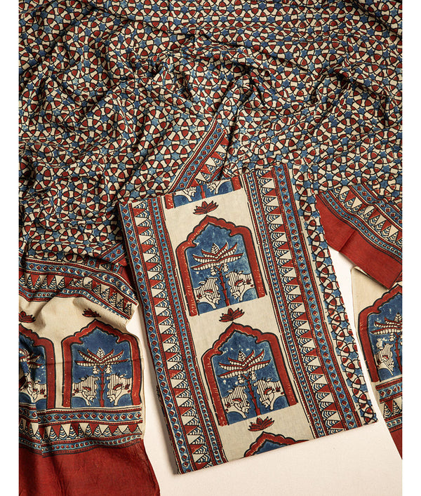 COTTON AJRAKH 2 PIECE SUIT SET