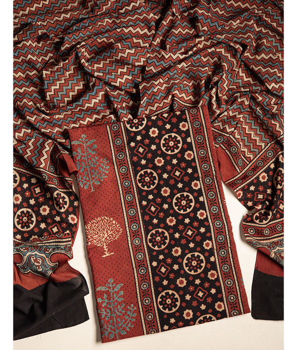 COTTON AJRAKH 2 PIECE SUIT SET
