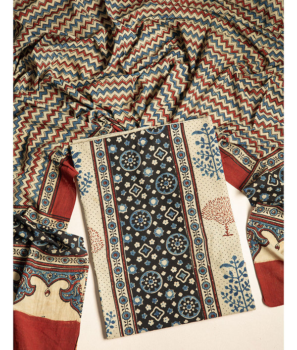 COTTON AJRAKH 2 PIECE SUIT SET
