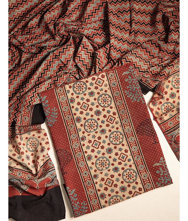 COTTON AJRAKH 2 PIECE SUIT SET